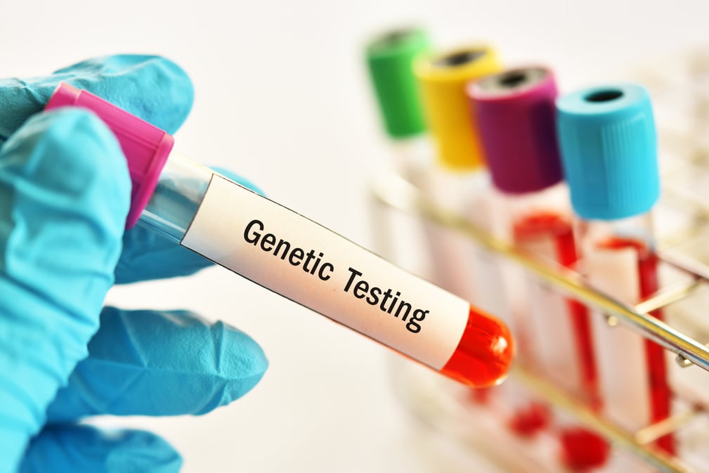 Blood sample for genetic testing